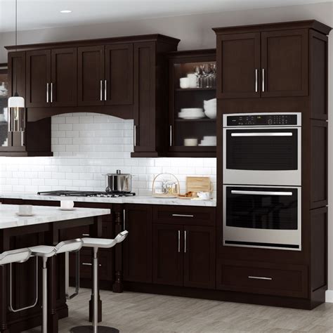 modern espresso kitchen cabinets